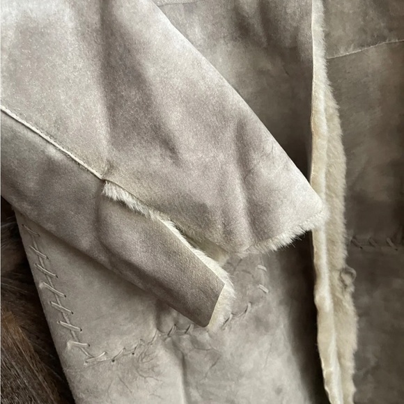 Newport News Genuine Leather Suede Coat with Acryllic lining XL - Picture 6 of 9